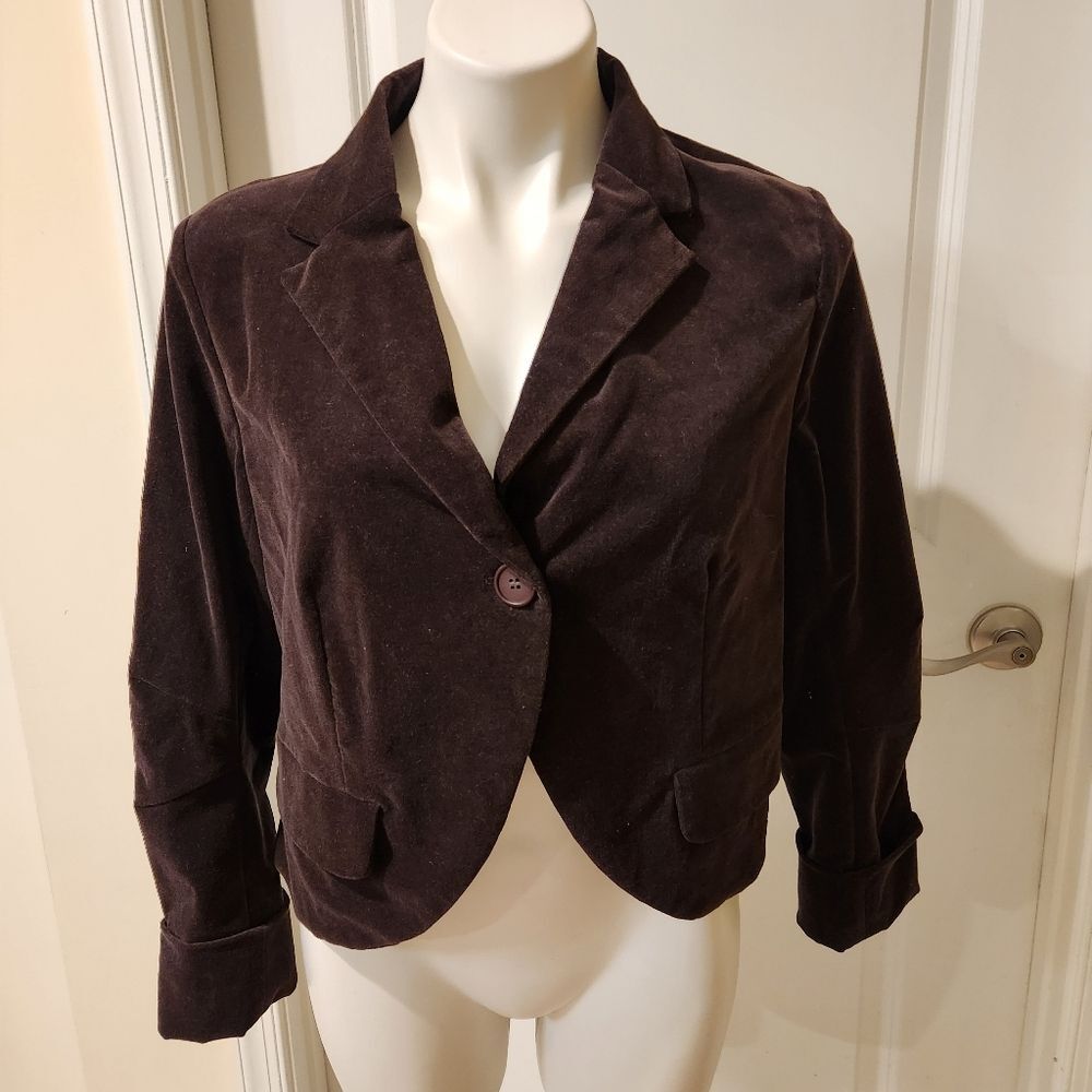 Lilith new brown velvet like jacket, blazer size large